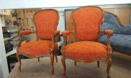 Remise à  neuf fauteuil tissu