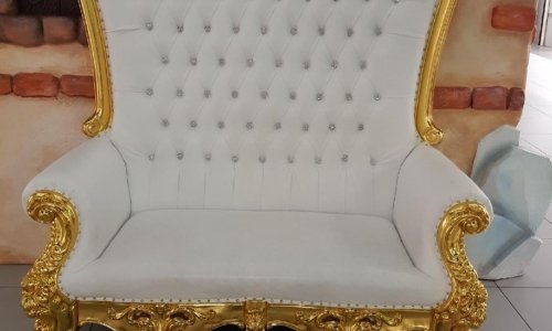 Grand fauteuil style baroque réalisé par Le confort d'autrefois Roquemaure